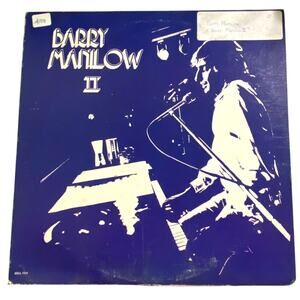 Vtg Barry Manilow II Record Bell 1974 Original Lyric Poster Mandy Soft Rock